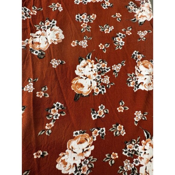 Torrid 5X Womens Rust Floral Lace Asymmetrical Tank Top Boho Glow Cottagecore - Picture 8 of 9